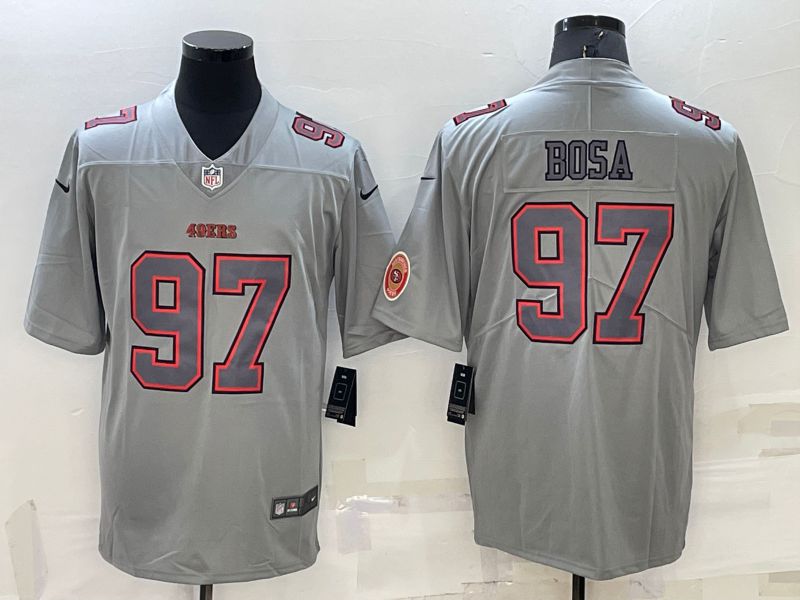 Men San Francisco 49ers #97 Bosa Grey 2022 Nike Limited Vapor Untouchable NFL Jersey